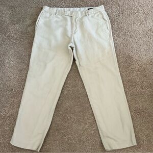 Claiborne men cropped pants linen blend 34S